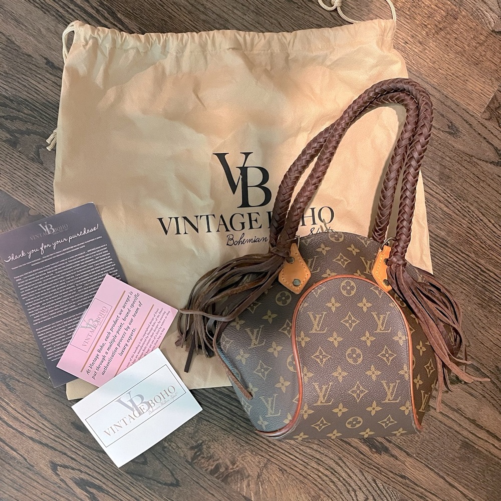 Vintage Boho Bags Louis Vuitton Ellipse PM with Fringe